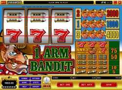 1 Arm Bandit slot - 3 reel 3 line slot