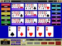 Aces and Faces 10 Play Power Poker - Video Poker