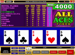 All Aces video poker