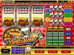 Belissimo slot - 3 reel 5 line slot
