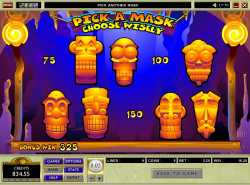 Pick a Mask bonus feature