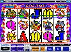 Big Top slot - 5 reel 9 line video slot