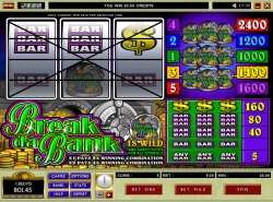 Break Da Bank slot - 3 reel 5 line slot