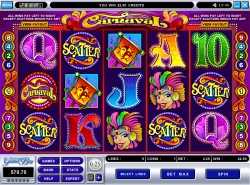 Carnaval slot - 5 reel 9 line slot