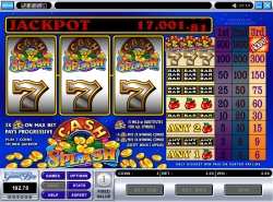 CashSplash - single line progressive slot