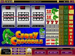 Crazy Crocodile slot - one pay line slot