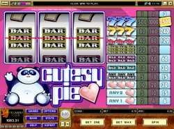 Cutesy Pie slot - three reel single line slot