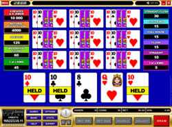 Deuces and Joker 10 play power poker