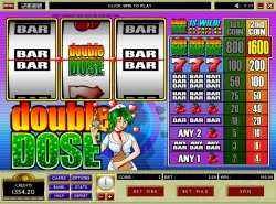 Double Dose slot - single line 2 coin slot