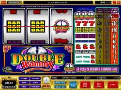 Double Wammy slot - 3 reel single line slot
