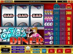 Flos Diner slot - one pay line slot