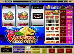 Fortune Cookie slot - three reel 1 winline slot