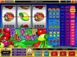 Froot Loot slot - one payline slot