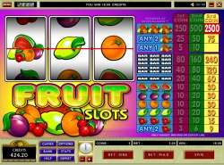 Fruit Slots - three reel one winline slot