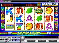 Lotsaloot version 2 progressive slot - 5 reel 25 line slot