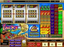 Lucky Charmer slot - 3 reel single line bonus feature slot