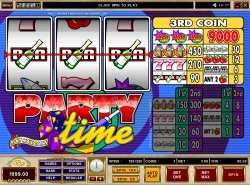 Party Time slot - one payline fruit machine