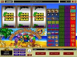 Pirates Paradise slot - 3 reel one payline three coin slot