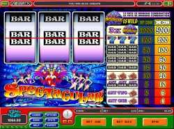 Spectacular slot - one line slot