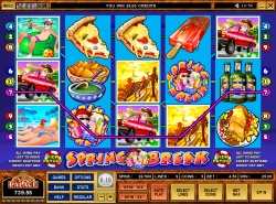 Spring Break slot - 5 reel 9 line bonus feature video slot