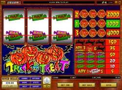 Trick or Treat slot - 3 reel 3 line slot