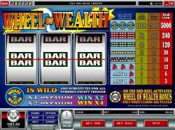 Wheel of Wealth slot - single line bonus feature slot